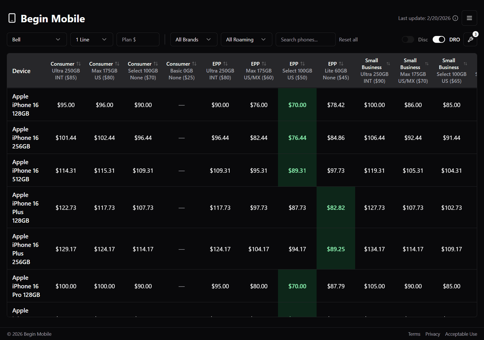 Choose Customer Type (dark)
